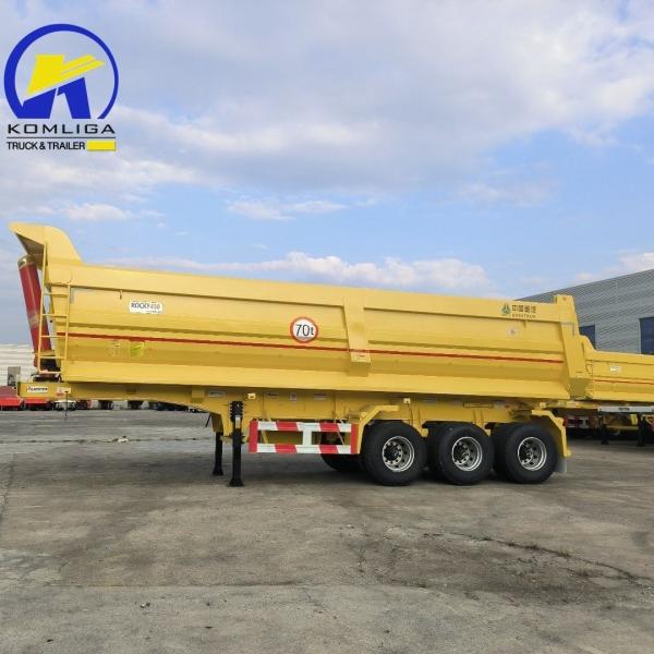70t Sinotruk HOWO Heavy Duty Dump Trailer with Steel Body and Jost C200t Landing Gear