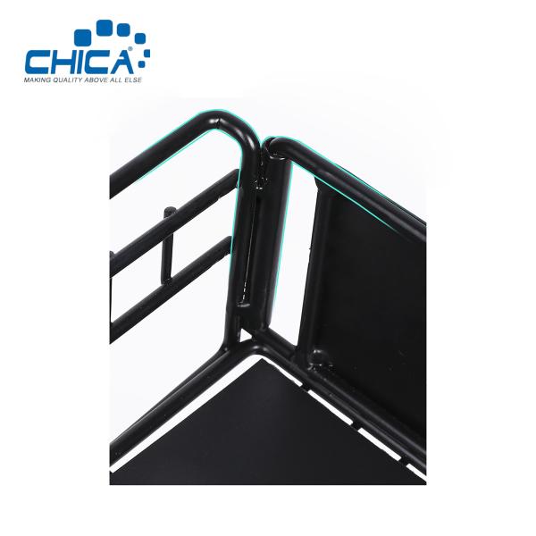 White Color 2 Tiers Kitchen Fridge Storage Rack Black Color 37.4x21.9x44cm Fridge Rack Accessories of Kitchen Sink