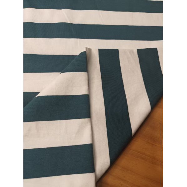 Breathable And Moisture-Wicking, High Quality Comfortable And Striped Knit Fabric Breathable For T-Shirt