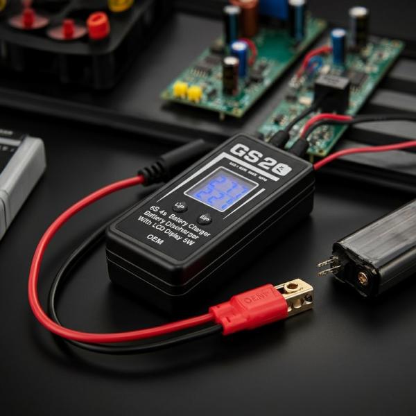 6S 3s 4s Lipo Battery Charger Discharger With LCD Display 5W OEM