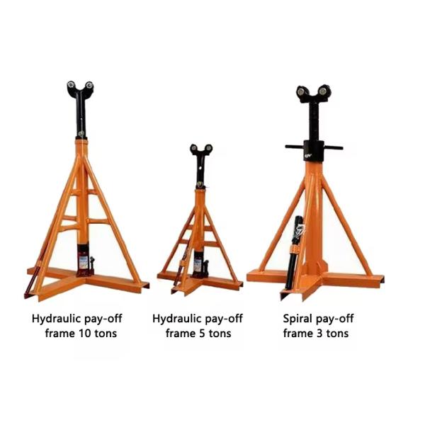8 Ton Hydraulic Cable Drum Lifting Hydraulic Jack Reel Stand