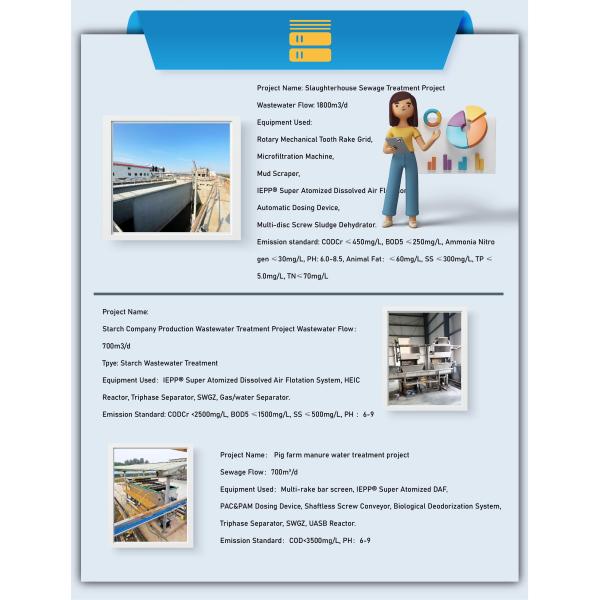 IEPP Integrated Max Flow 180m3/h Food Meat Processing Oil Water Separator Grease Trap System Dissolved air Flotation Machine