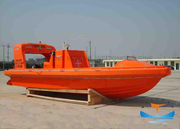 Light Weight Solas Rescue Boat , Fire Protected Lifeboat 6-16 Person Capacity