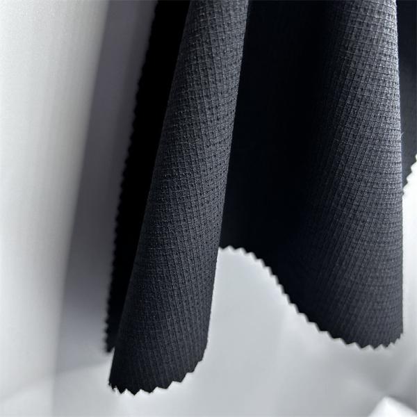 Semi Gloss Nylon Checkered Mountaineering Fabric Thick Elastic Texture For Outdoor Clothing