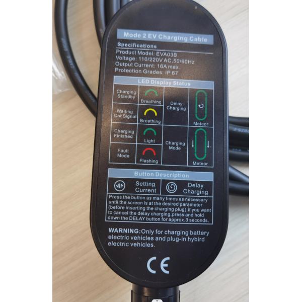 Жилой домашний портативный заряжатель 250V 16A EV со штепсельными вилками Schuko