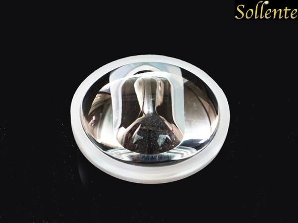 10W LED Glass Lens Borosilicate , Street Light LED Optical Lens 56mm