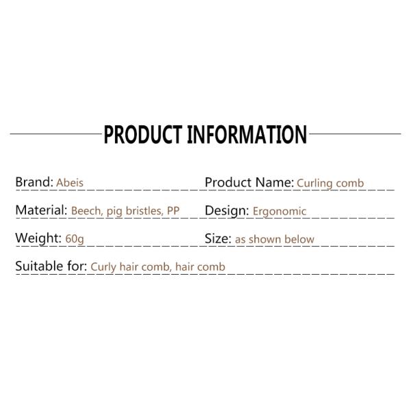 Long Handle Wooden Hair Brush For Curly Hair Ergonomic Design