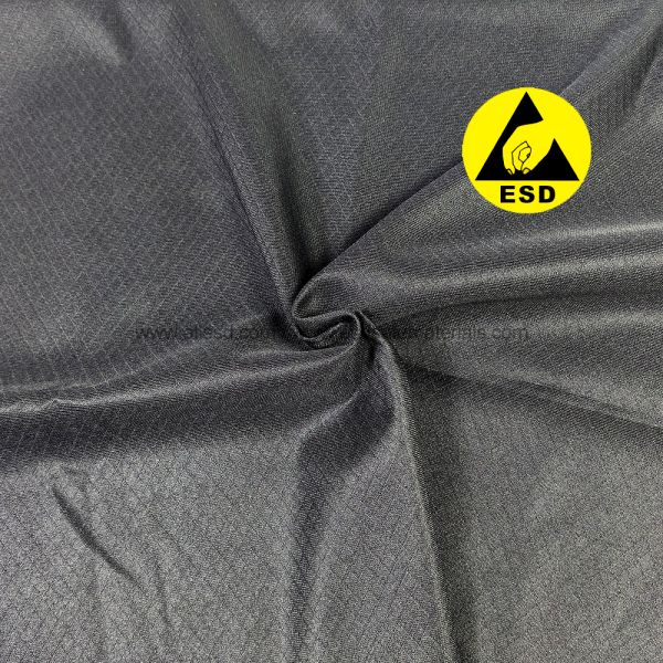 Black Conductive Shielding Electromagnetic ESD Antistatic Fabric