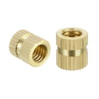 Bague moletée en laiton de usinage faite sur commande de rotation professionnelle de commande numérique par ordinateur de haute précision de pièces de commande numérique par ordinateur