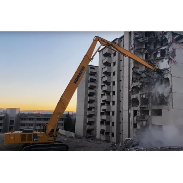 32m 35m Long Reach Demolition Boom Arm For Cat Hitachi Komatsu Sany