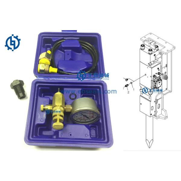 Nitrógeno de las piezas del triturador de Soosan de la alta precisión que carga a Kit For Hydraulic Breaker