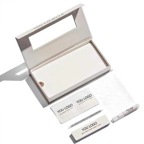 Custom Luxury Press on Nails Packaging Box with Magnetic Closure