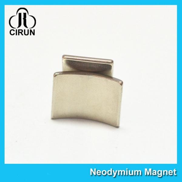 N52 Super Strong Neodymium Motor Magnets Nickel Coating Arc Shaped