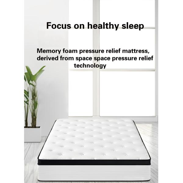Upgrade to JOURM Topper Knitted Fabric and Memory Foam for a Luxurious Sleep Experience
