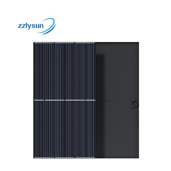 High efficiency low price china wholesale solar mono monocrystalline photovoltaic 400w solarpanel all black solar power panels