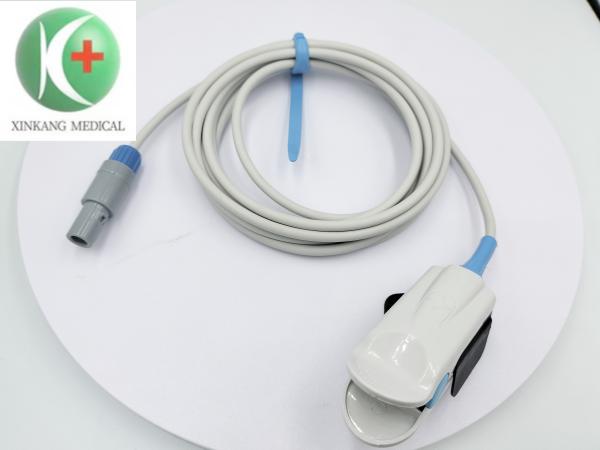 40 Degree Reusable Adult Finger Clip Spo2 Sensor 6Pin Compatible Mindray