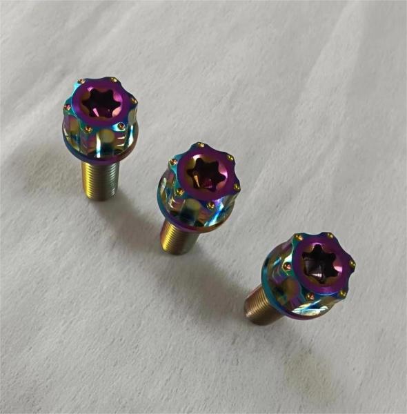 Gr1 Gr2 Titanium Flange Hex With Dished Bolt For Motocycle Car Bike