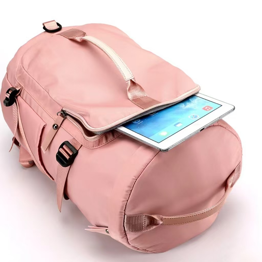 Wholesale Custom Logo Waterproof Polyester Sports Travel Bag Heavy Duty Zipper Durable Lightweight Portable Casual Gym Fitness