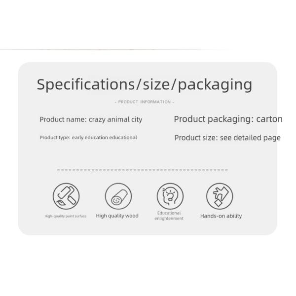 Children Learning Games Developing Kids Toddler Gifts Montessori Jigsaw Big Crazy Animal Puzzle Toys