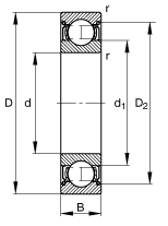 61820 ZZC3 Sealed Ball Bearings High Speed Precision Thin Wall Bearing