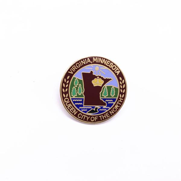 Hexagon Star Metal Soft Enamel Lapel Pins Thickness Custom Pantone Colors