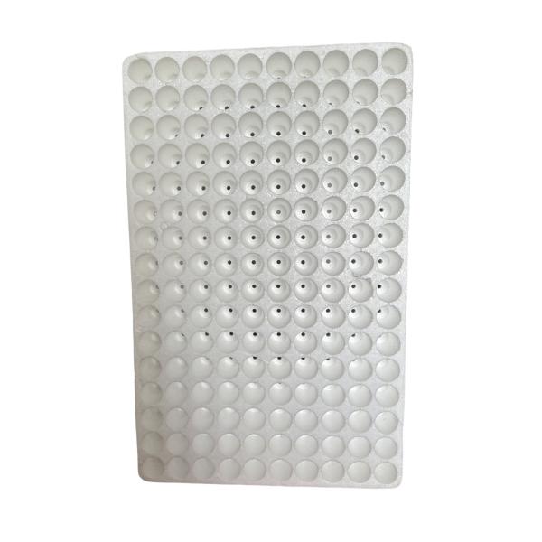 bandeja de cultivo de plántulas de EPS 160 agujeros de agujero redondo bandeja de cultivo de plántulas de espuma bandeja de cultivo de agua