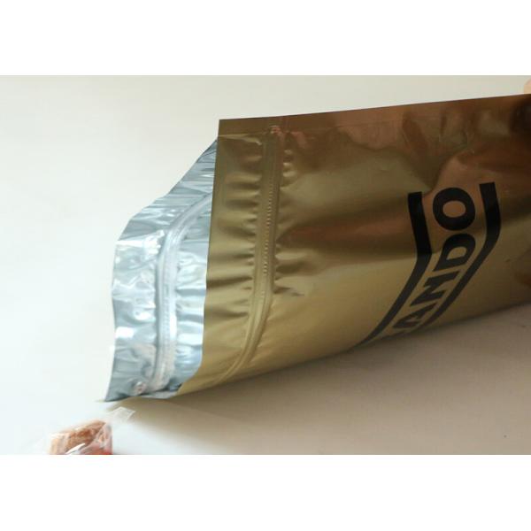 Glossy 3 Side Seal Plastic Pouch Packaging / Aluminum Foil Packaging Bags