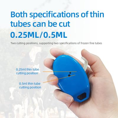 Cattle Frozen Semen Tube Cutter HL-FS-TC Ergonomic Design Livestock Frozen Semen Straw Cutter For 0.25ml 0.5ml Straw