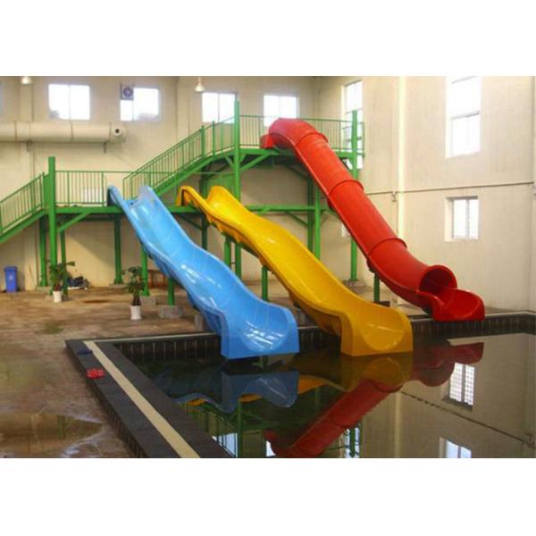 Adults Tube Water Slide , Outdoor Barreled Sled Inground Pool Slide