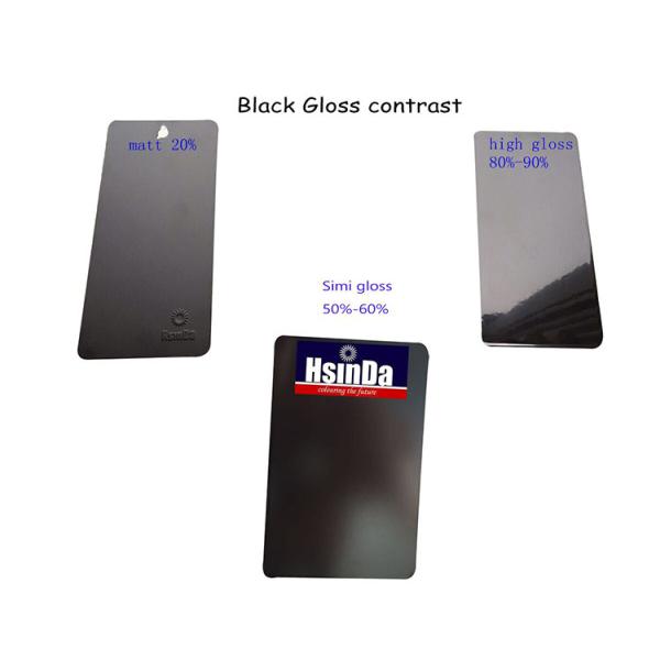 RAL9005 Сатин черный порошковый покрытие черное полублестящее порошковое покрытие