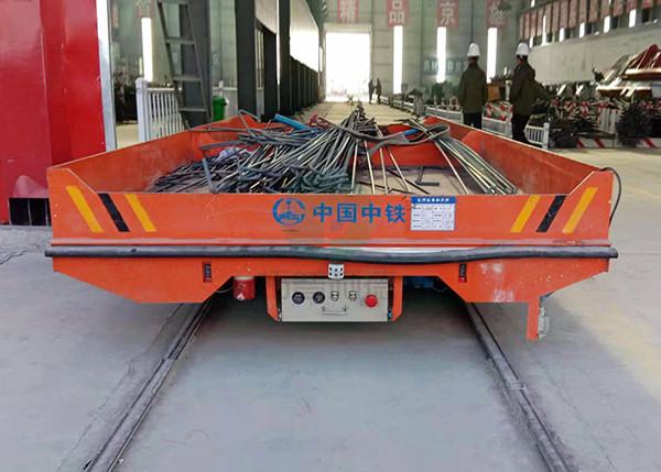 5 t track storage battery power load transfer trolley electric mold transfer trailer for industry handling