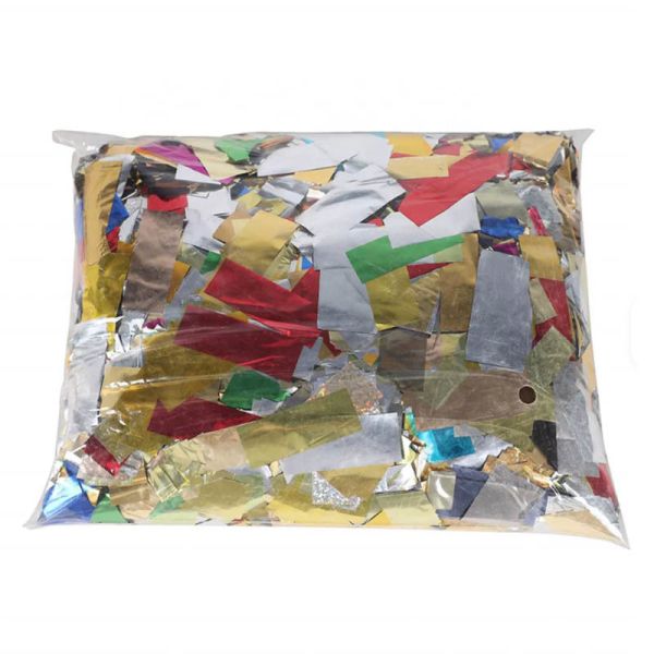 Flame Retardant Confetti Paper with Shimmering Sequins for Confetti Machine Use at Weddings and Parties