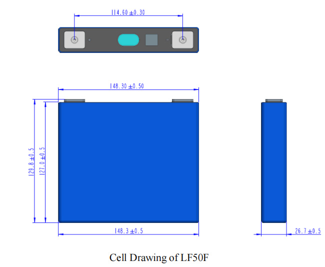 EVE LF50F 3.2V 50Ah LiFePO4 аккумуляторная батарея длинные циклы Призматическая LFP литий-ионная батарея