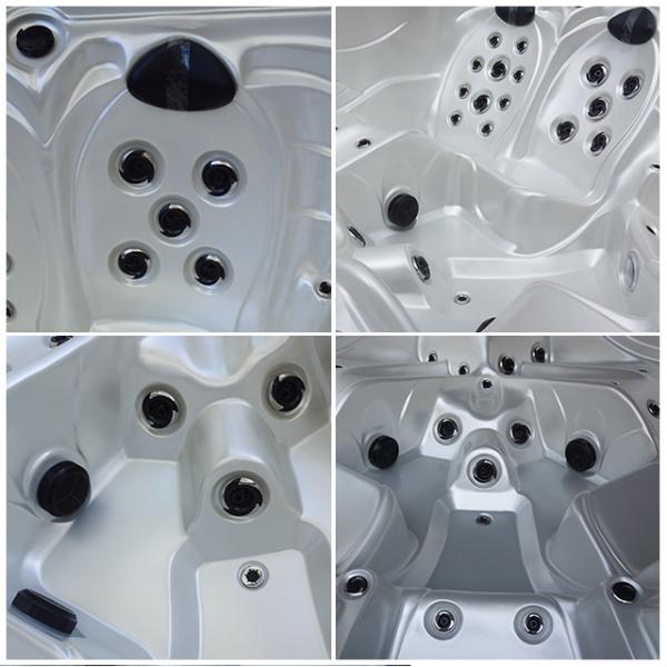 Джакузи спа европейского роскошного спа массажа водоворота воздуха на открытом воздухе