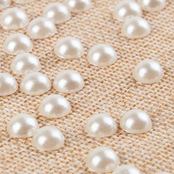 High Quality DIY Handmade ABS White  Imitation Half -Ball Plastic Pearl Beads