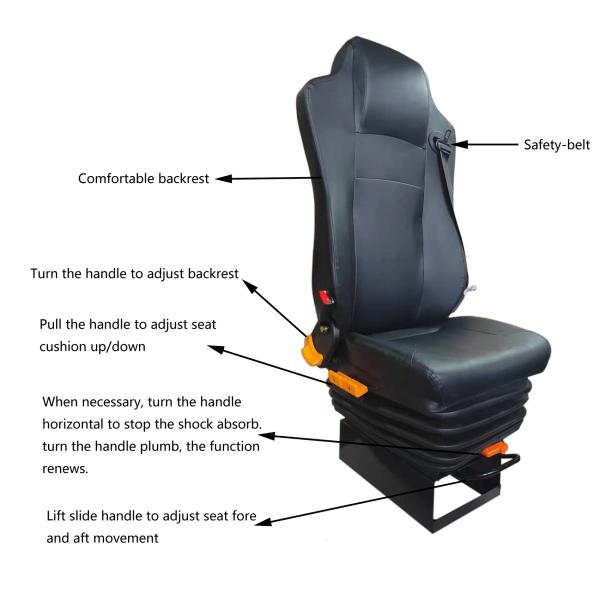 Air Suspension Seat School Bus Driver Seat Suspension Teaching Simulator Seat
