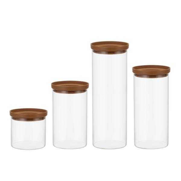 Boîte de verre borosilicate avec couvercle trempé - Tailles multiples