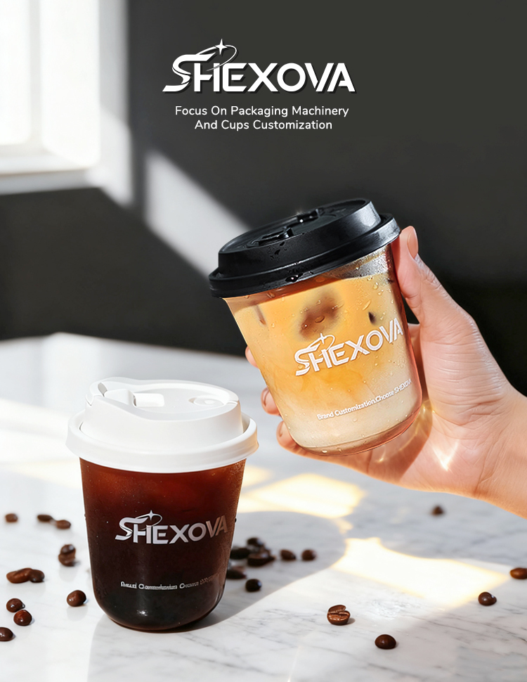 Disposable Custom Print Logo Transparent Round Bottom Pet Cup For Milk Tea Shop