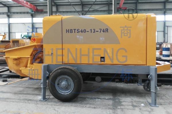 40m3 Hydraulic Diesel Concrete Pump Machine Wear Resistant 50 / 100m Conveyor Pipe