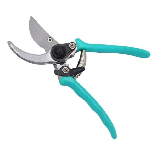 Bypass Pruner Garden Hand Shears , Blue / Black Handle Rose Pruning Shears