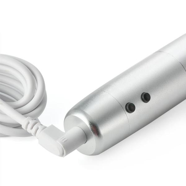 Silver Body Color 7 Color LED Photon Electric Derma Pen for Skin Rejuvenation Function