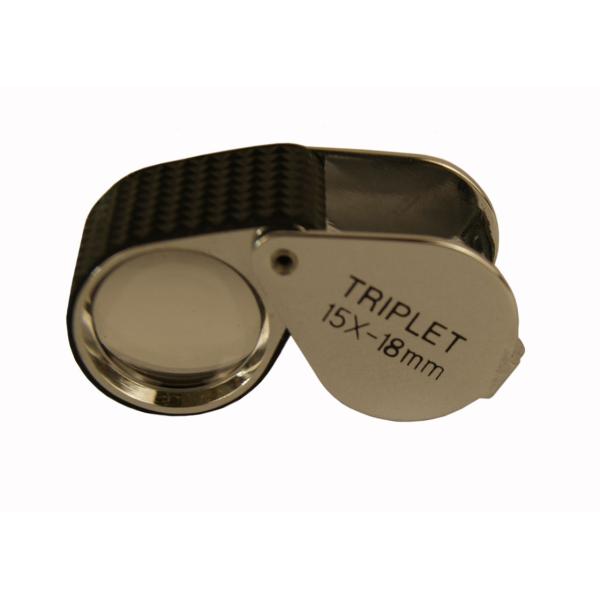 Handheld объектив loupe ювелирных изделий 18 mm с обручем кожаного увеличения 15X