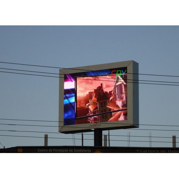 Digital Outdoor LED Billboard , Stage Background Multimedia thin LED display