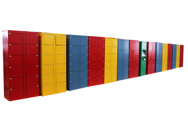 Smart Public Rental Airport Left Luggage Lockers ,  Card / Cash Payment System Market Metal Lockers