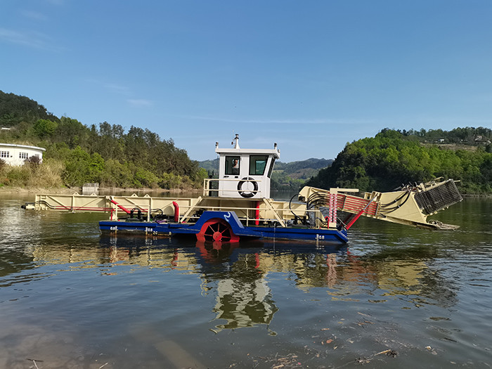 10CBM Уборщик водных гиацинтов для сбора водных водорослей 4-5 км/ч