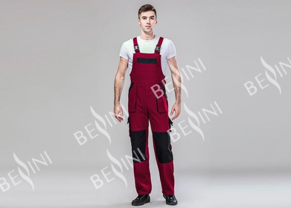 Industrial Workwear Mens Jackets With Detachable Sleeves / Elastic Adjustment On Waist