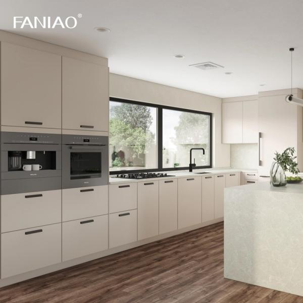 Китай Производитель Современный деревянный кухонный шкаф Дизайн Кухонные шкафы меламина на заказ