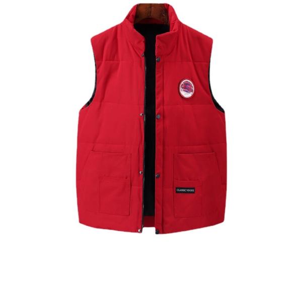 Printed White Duck Down Bodywarmer Regular Length Outdoor Men's Down Tactical Vest