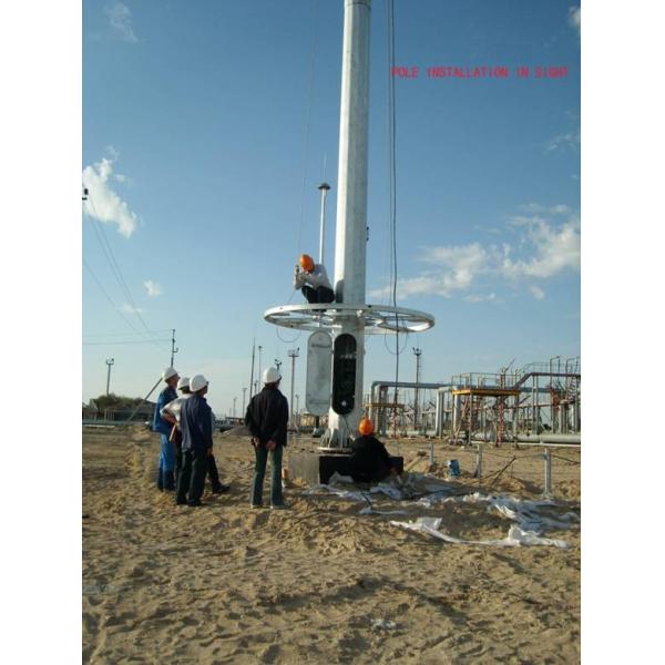 6-15м гальванизированный стальной высокий фонарный столб рангоута, на открытом воздухе поляк освещения для морского порта Дамман