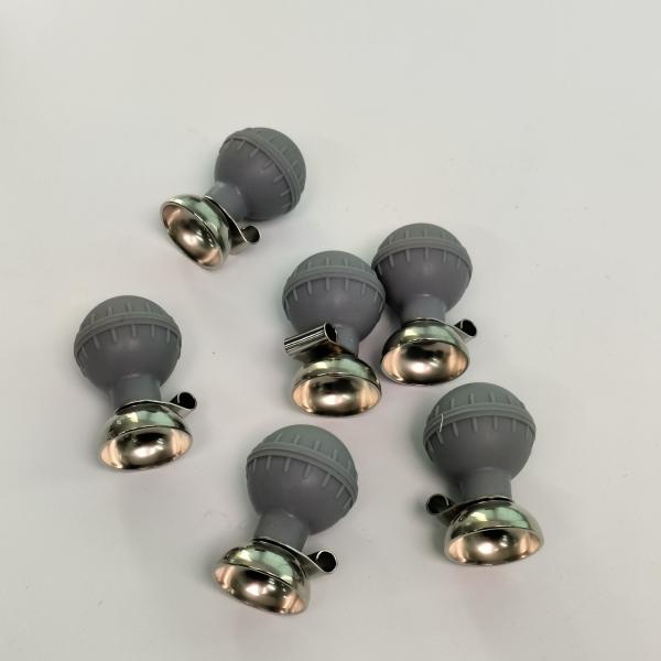 6 peças / 1 caixa de bola de sucção cinza de diâmetro 27 mm abertura 4,0 mm REF ECG-FQX41